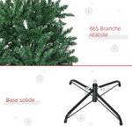 Sapin de Noël Artificiel 210H cm 865 Branches épines Imitation Nordmann Grand réalisme Vert