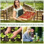 Mini Serre de Jardin Mini Serre Tunnel 180L x 90l x 90H cm Toit Pointu Acier PE Haute Densité 140 g/m² Anti-UV Fenêtres avec Zip Enroulables Vert