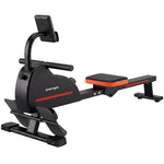 Etxeetarako arraun-makina, Bluetooth, Kinomap eta Zwift konektagarritasuna, 16 erresistentzia-maila, isila, 135x42x72cm, gorria