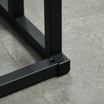 Porte-serviettes en bambou et acier sur pieds avec 3 barres support pour serviette 45 x 22,5 x 86 cm noir et naturel