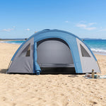 Tenda da campeggio familiare per 3 persone, tenda a cupola impermeabile leggera, ventilata, facile da montare, doppia porta e