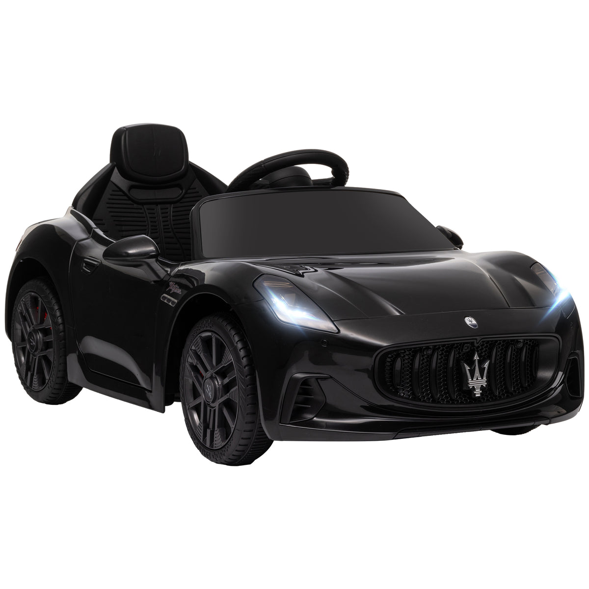 Maserati Gran Turismo Folgore lizenziertes Elektroauto für Kinder, 12V mit Fernbedienung, für 3 bis 5 Jahre, schwarz