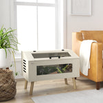 Terrario per rettili, vivario per serpenti 111L con finestre in vetro temperato, coperchio, 80 x 50 x 60 cm