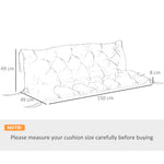 Coussin Matelas Assise Dossier pour Banc de Jardin balancelle canapé 3 Places Grand Confort 150 x 98 x 8 cm Bleu