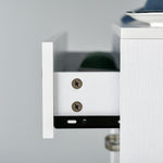 Scarpiera - 3 ante a ribalta e cassetto scorrevole - dim. 62L x 24P x 135A cm Bianco