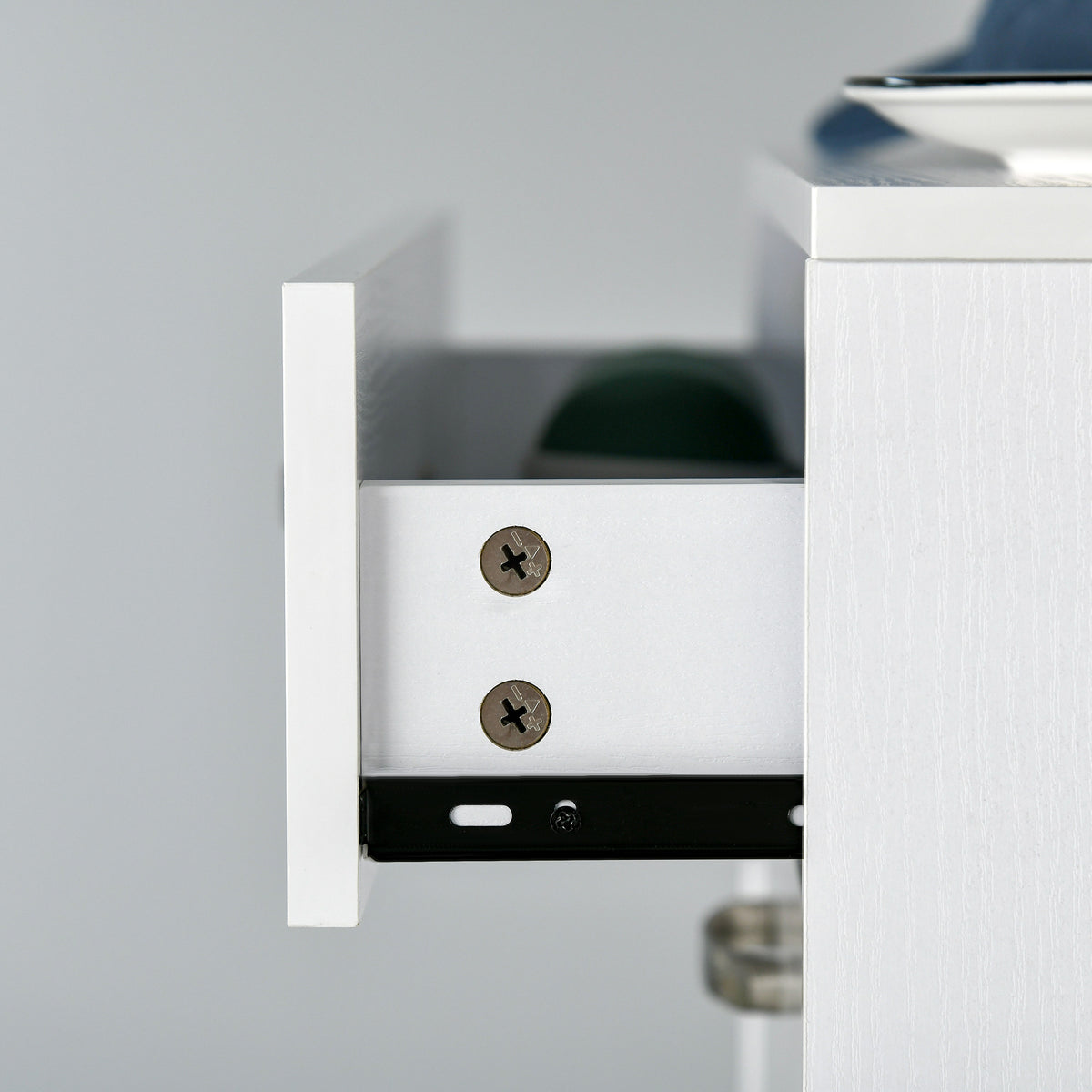 Scarpiera - 3 ante a ribalta e cassetto scorrevole - dim. 62L x 24P x 135A cm Bianco