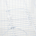 Cage à oiseaux volière avec mangeoires perchoirs plateau excrément amovible cage pour canaris perruches perroquets 46,5 x 35,5 x 92 cm blanc-7