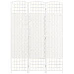 Paravent intérieur en bois séparateur de pièce cloison pliable 3 panneaux 120 x 170 cm blanc