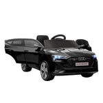 Voiture électrique enfants sous Licence Audi e-tron Sportback, véhicule électrique 12V Max. 5 Km/h avec télécommande 2,4G, phares LED, musique, klaxon, port USB, MP3, noir