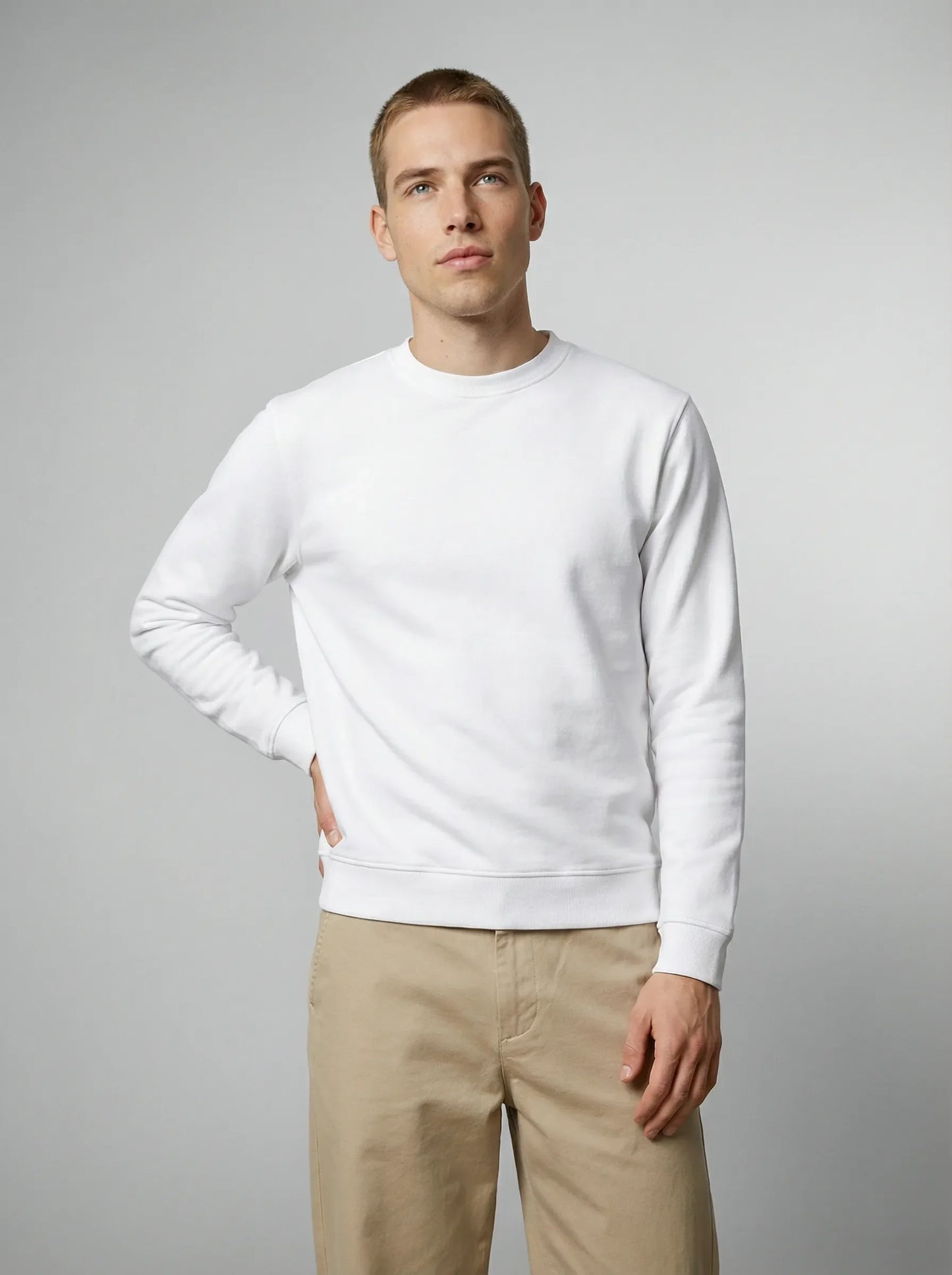 Made in France white sweatshirt-3