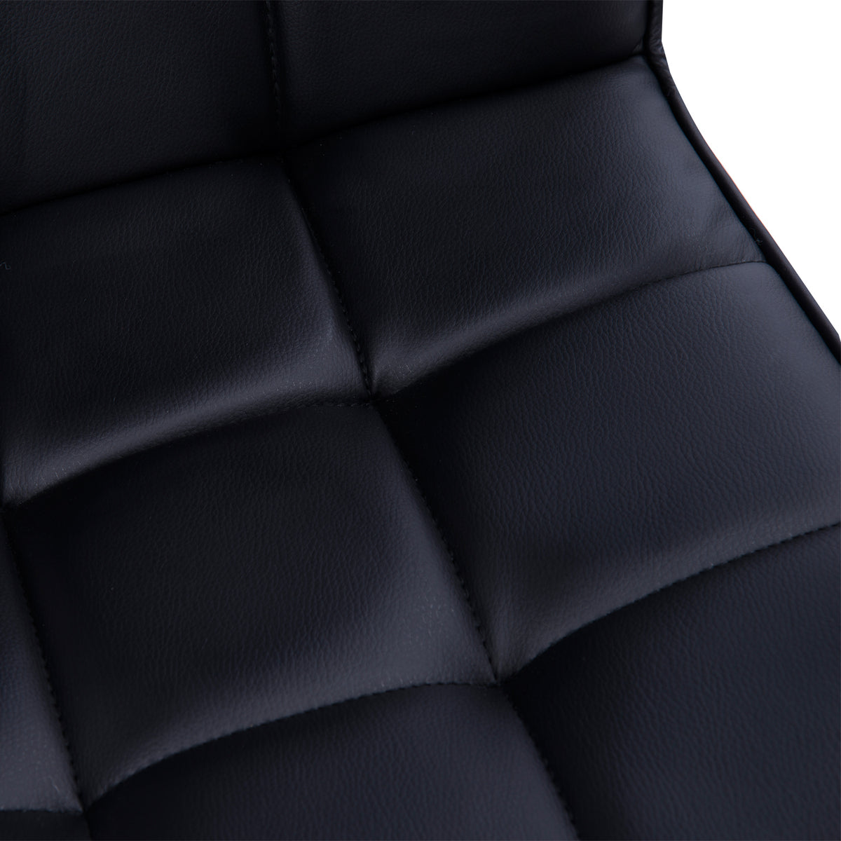 Chaise de bureau fauteuil manager pivotant hauteur réglable revêtement synthétique capitonné noir