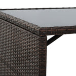 Ensemble salon de jardin encastrable 4 chaises monoblocs avec coussins déhoussables et table résine tressée