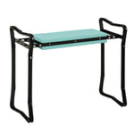 Tabouret de Jardin Pliable agenouilloir de Jardin siège Jardinage avec Coussin Acier EVA Noir Vert