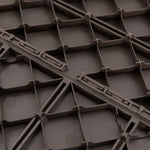 Caillebotis - Dalles terrasse - Lot de 18 - emboîtables, Installation très Simple - Petits Carreaux Composite Plastique
