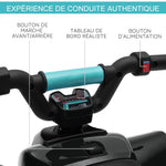Quad électrique pour enfants 18-36 mois véhicule à batterie 6V avec marche avant et arrière 72 x 40 x 45,5 cm noir