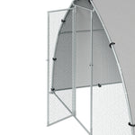 Grand enclos poulailler chenil volière extérieure 5,75m² toit anti-UV toit anti-UV, acier galvanisé, porte verouillable