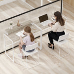 Bureau d'ordinateur pliable avec support d'écran, pour chambre, petits espaces, 100 x 48 x 87,5 cm, bois naturel