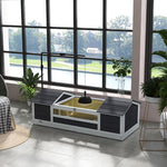 Casa para tortugas terrestres recinto exterior 2 refugios soporte de lámpara ajustable madera maciza 120 x 56,5 x 43 cm gris