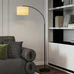 Lampadaire avec télécommande abat-jour réglable 11 température de couleurs et 11 niveaux de luminosité minuterie noir