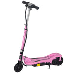 Trottinette électrique pliante pour enfant de 7+ans, 120W Vitesse max 12km/h, 75x36x82-93 cm rose