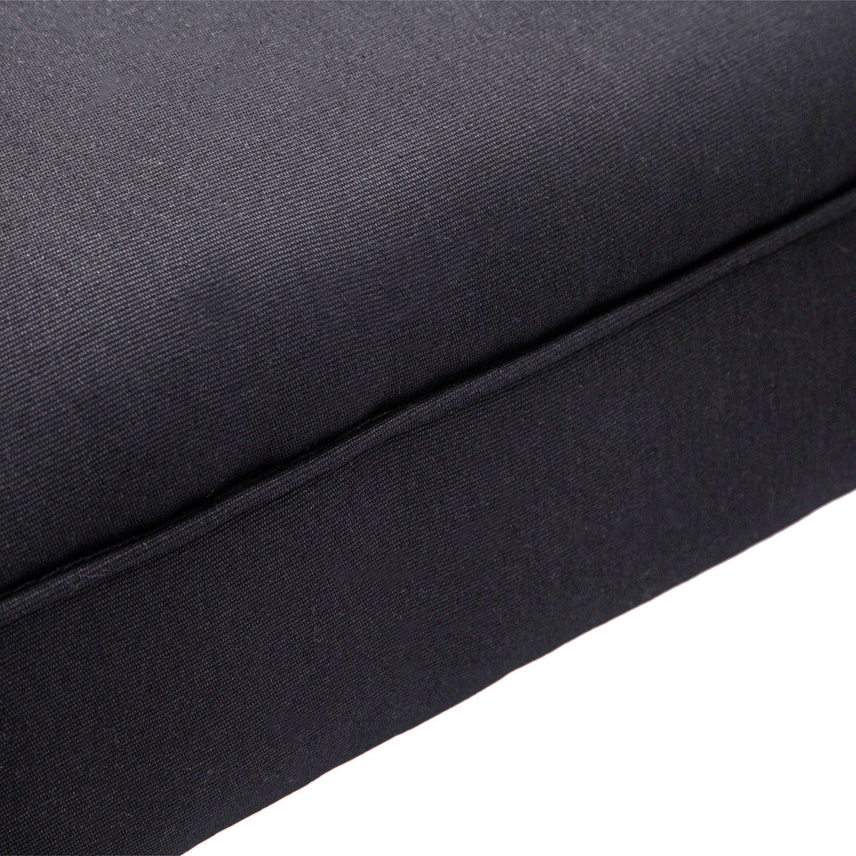 Banc Entrée Bout de Lit Rembourré pour Chambre à Coucher, Tissu à Voile, 102 x 36 x 51 cm, Noir