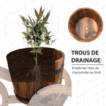 Porta piante a triciclo - scaffale per vasi di fiori - fioriera dim. 52L x 31P x 45A cm - Legno di abete
