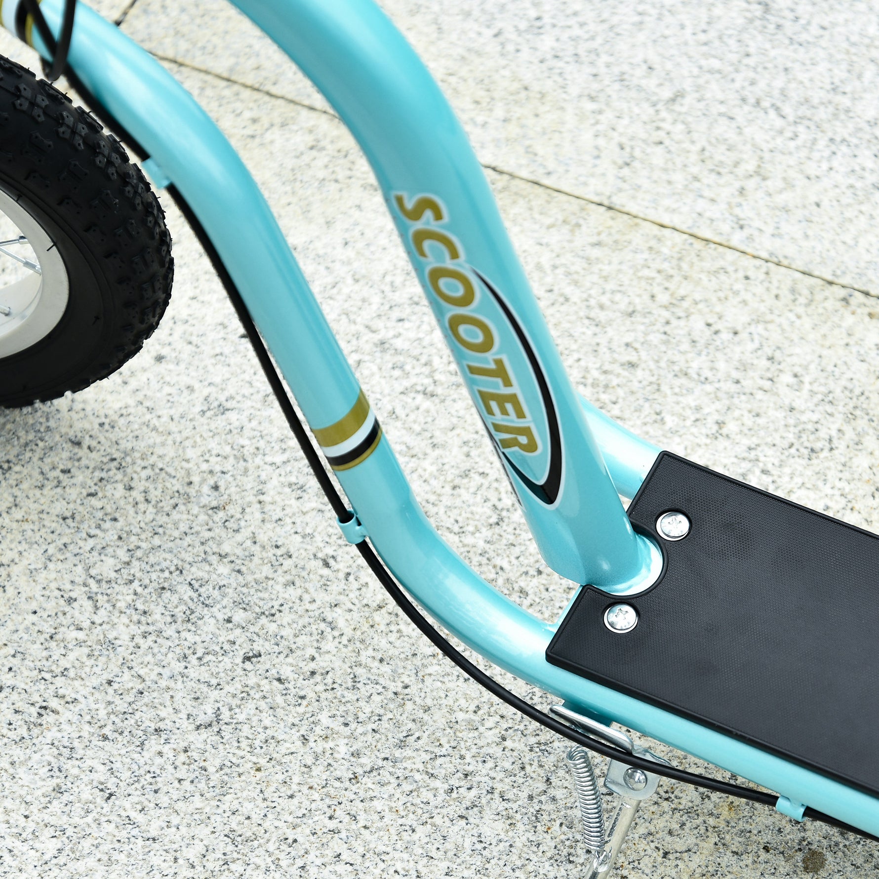 Trottinette pour enfants 5 à 12 ans 2 roues, patinette enfant avec hauteur réglable 120 x 58 x 85-95 cm bleu