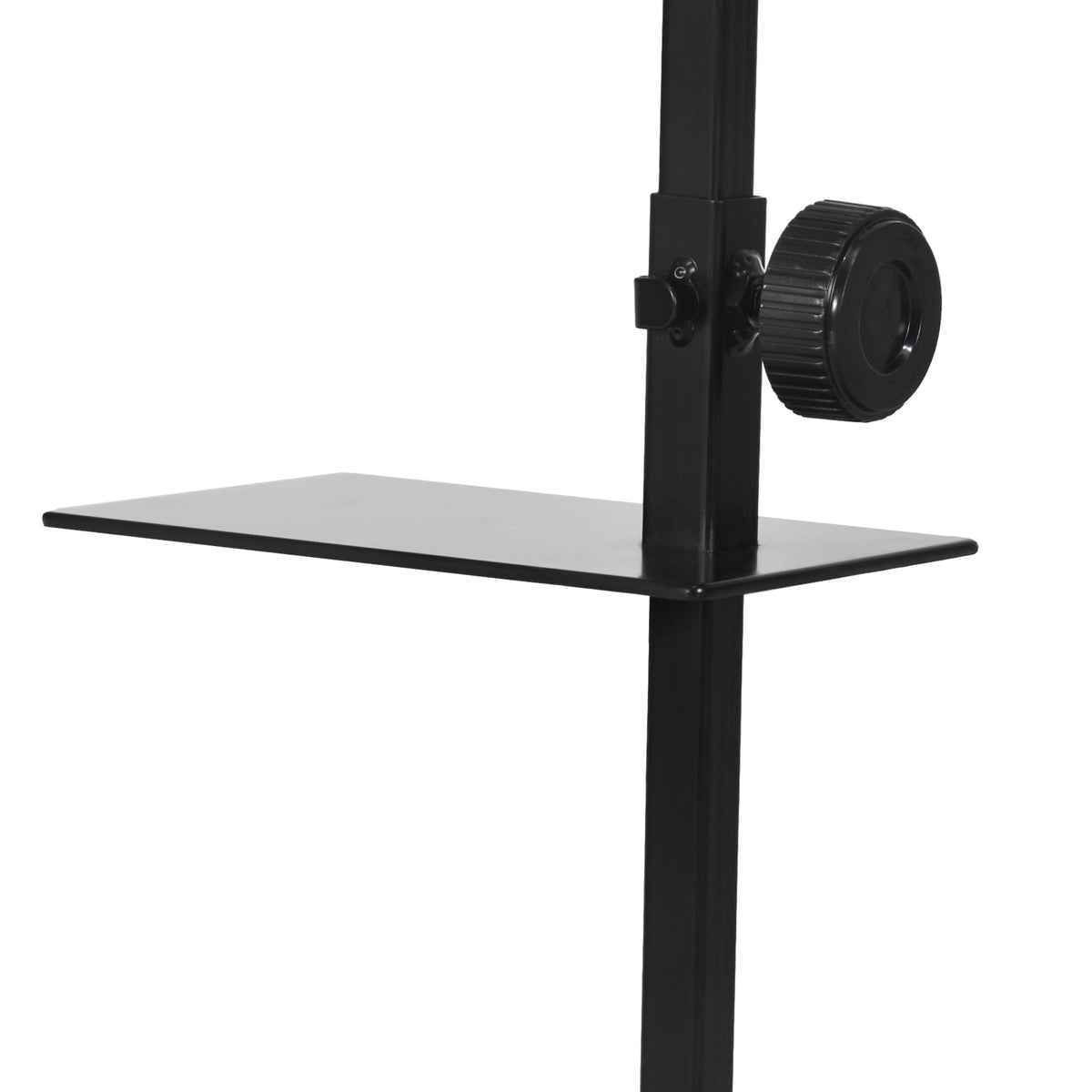 Support de lampe chauffante pour reptiles hauteur et largeur réglables pour amphibiens base en acier 32 x 9 x 67 cm noir