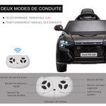 Audi RS Q8 Elektroauto für Kinder, lizenziert, Elektrofahrzeug mit Fernbedienung, USB, Bluetooth, Schwarz