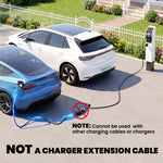 Câble de Recharge Voiture Électrique Type 2 22kw Triphasé Mode 3 Rallonge Cable Recharge Rapide 5m Assuré par PICC Noir