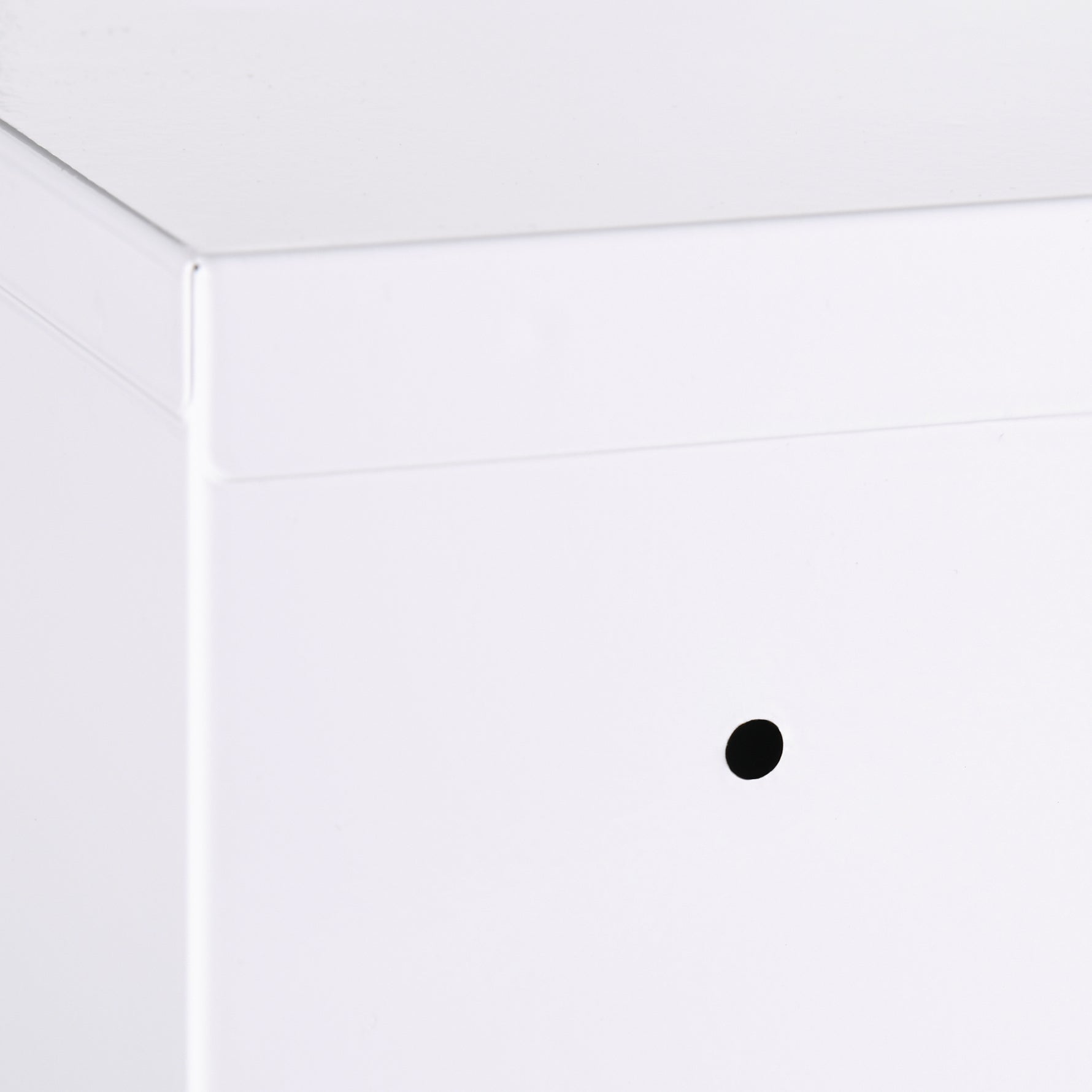 Armoire à pharmacie murale en acier, armoire à médicaments à 3 niveaux porte verrouillable 2 clés, 30x14x46cm, blanc