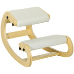 Siège assis genoux, siège ergonomique en bois avec fonction à bascule, chaise à genoux réglable pour bureau à domicile
