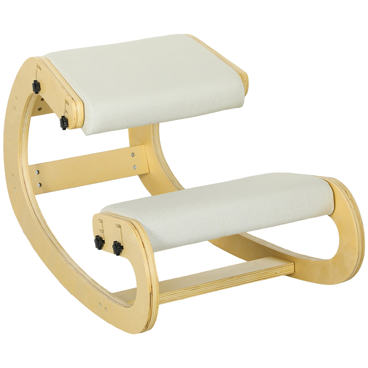 Siège assis genoux, siège ergonomique en bois avec fonction à bascule, chaise à genoux réglable pour bureau à domicile