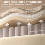 Canapé 3 Places avec Pouf de Rangement, Canapé d'Angle en Velours Côtelé, Assise Large, 2 Coussins, Beige