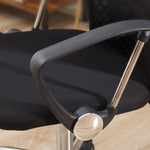 Lot de 2 fauteuils de bureau manager dossier ergonomique hauteur assise réglable pivotant tissu maille noir