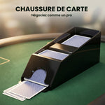 Mallette de poker coffret de poker complet 500 jetons, boîtier en ABS, cartes à jouer, dés, dealer, tapis, clés