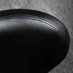 Tabouret à roulettes, tabouret de massage en PU avec hauteur réglable 73-88cm et dossier, chaise de travail pivotant 360°, cadre en acier, pour salon de massage, tatouage, clinique, spa, noir