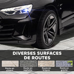 Voiture électrique enfant 12 V - véhicule électrique avec télécommande parentale fournie - V. Max. 5 Km/h - effets sonores, lumineux - Audi RS E-tron GT noir