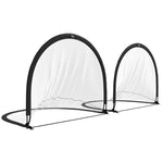 Lot de 2 cages de football système Pop Up avec sac de transport et piquets de fixation