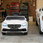 Voiture électrique enfants licence Mercedes SLC 300 12V V. Max. 5 Km/h effets sonores lumineux télécommande blanc