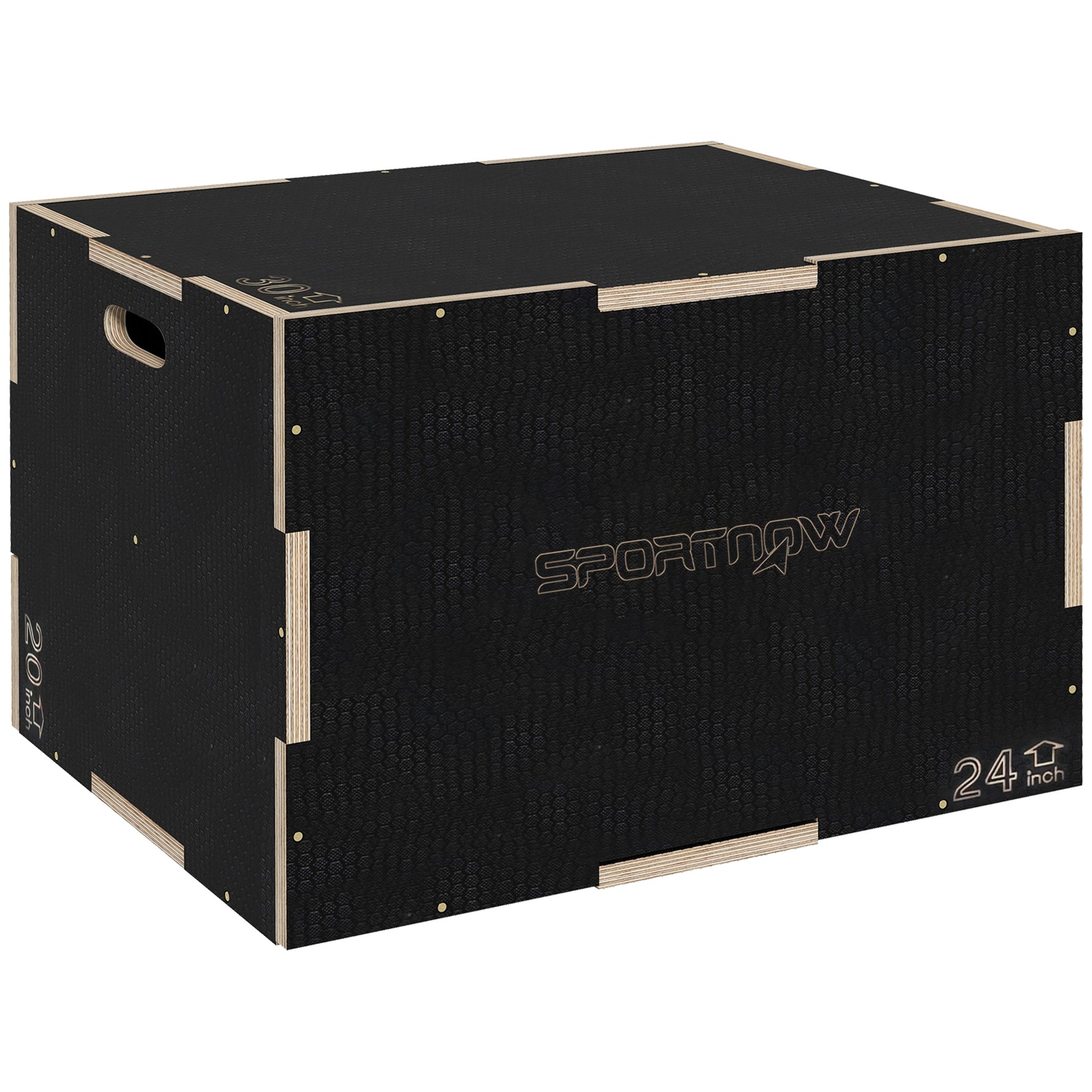 Box Jump pliométrie 3 en 1 boîte à saut musculation fitness pour box training en bois, 41/51/61 cm