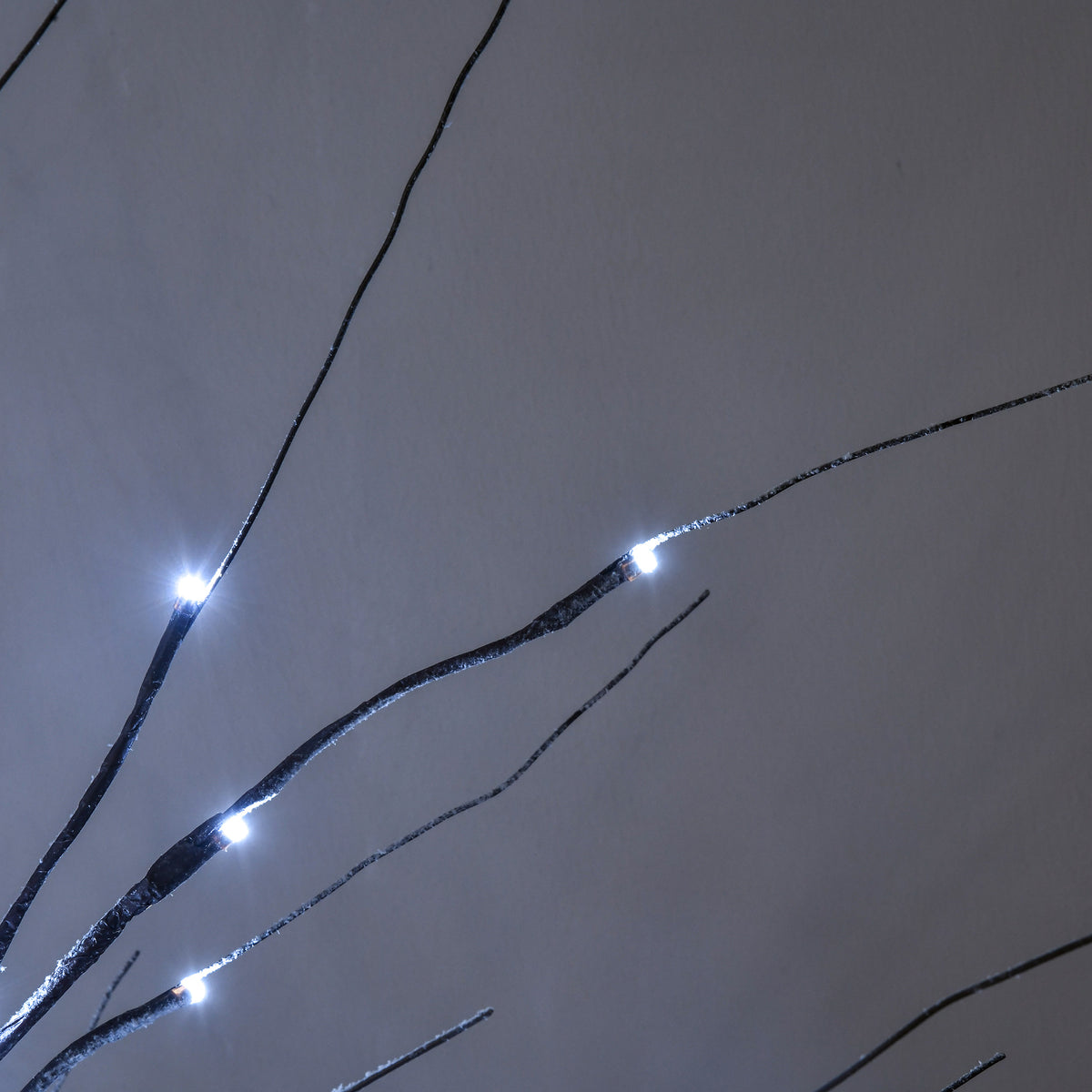 Arbre lumineux LED - décoration lumineuse blanc froid - 96 LEDs - usage intérieur - 150 cm - décoration de noël chambre maison marron