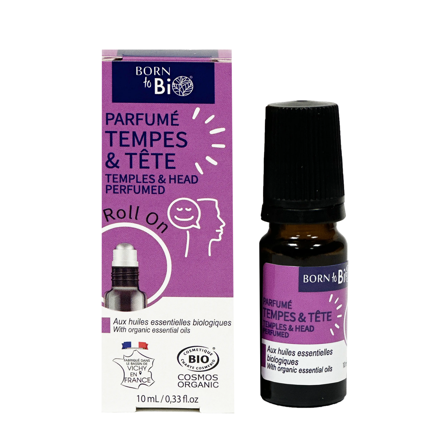 Roll-On Tempes & Tête Certifié Bio-0