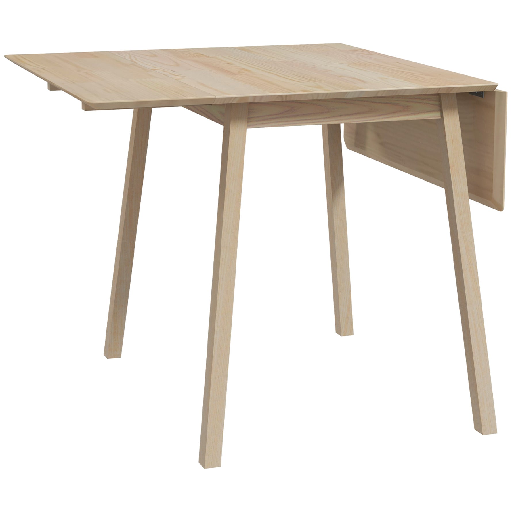 Table de cuisine pliable table à manger pliante avec plateau rabattable en bois pour 2 à 4 personnes bois naturel