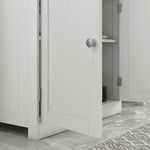 Meuble sous lavabo, meuble de salle de bain placard à 2 portes, étagère réglable, anti-humidité, 60 x 30 x 60 cm, blanc