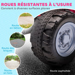 Quad électrique enfant 6 V, vitesse de 2,8 km/h, phares LED, klaxon, poignée et selle ergonomique, rose