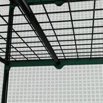 Serre de Jardin Balcon étagère Serre 4 Niveaux 90L x 49l x 160H cm Acier galvanisé bâche Amovible PE Haute densité Vert