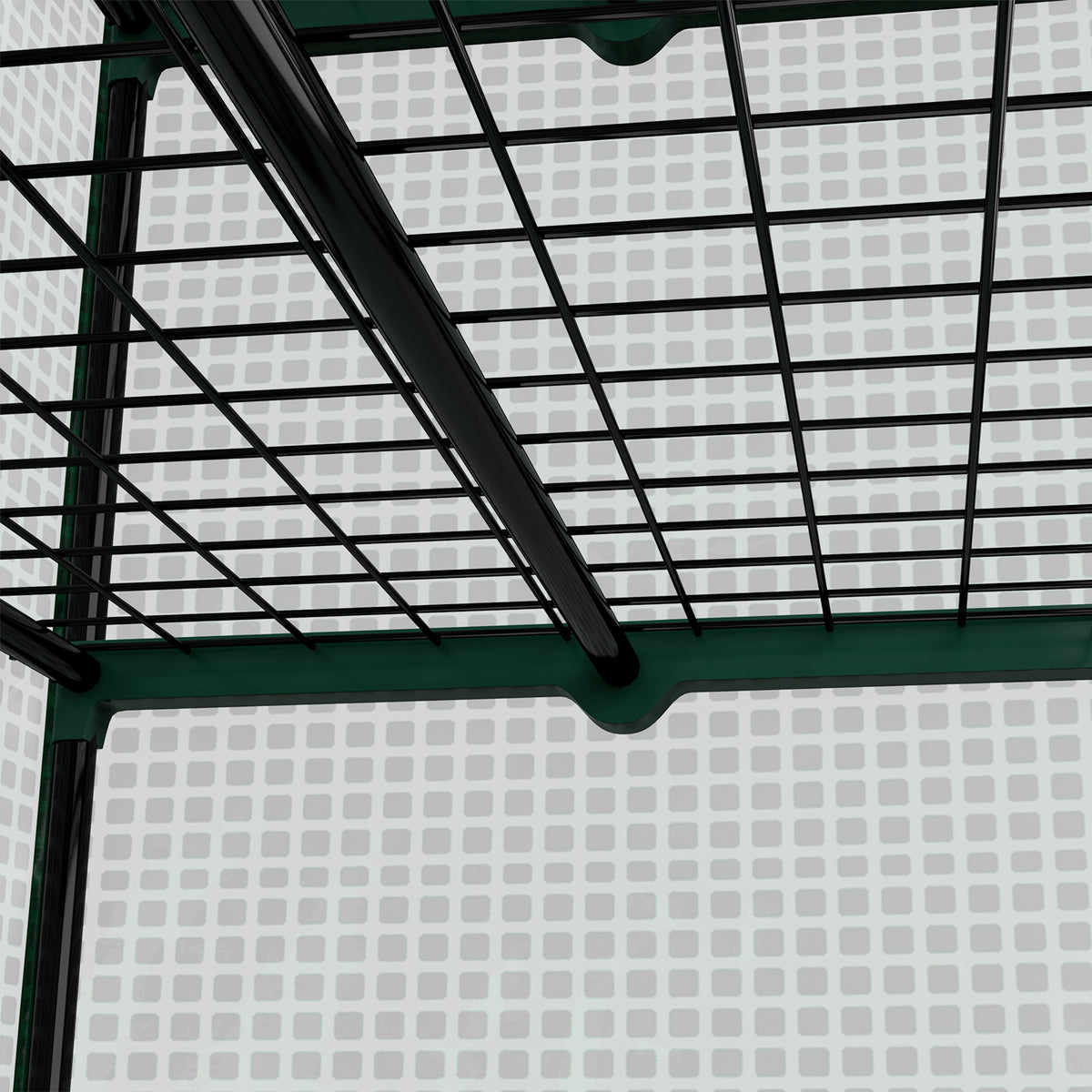 Serre de Jardin Balcon étagère Serre 4 Niveaux 90L x 49l x 160H cm Acier galvanisé bâche Amovible PE Haute densité Vert