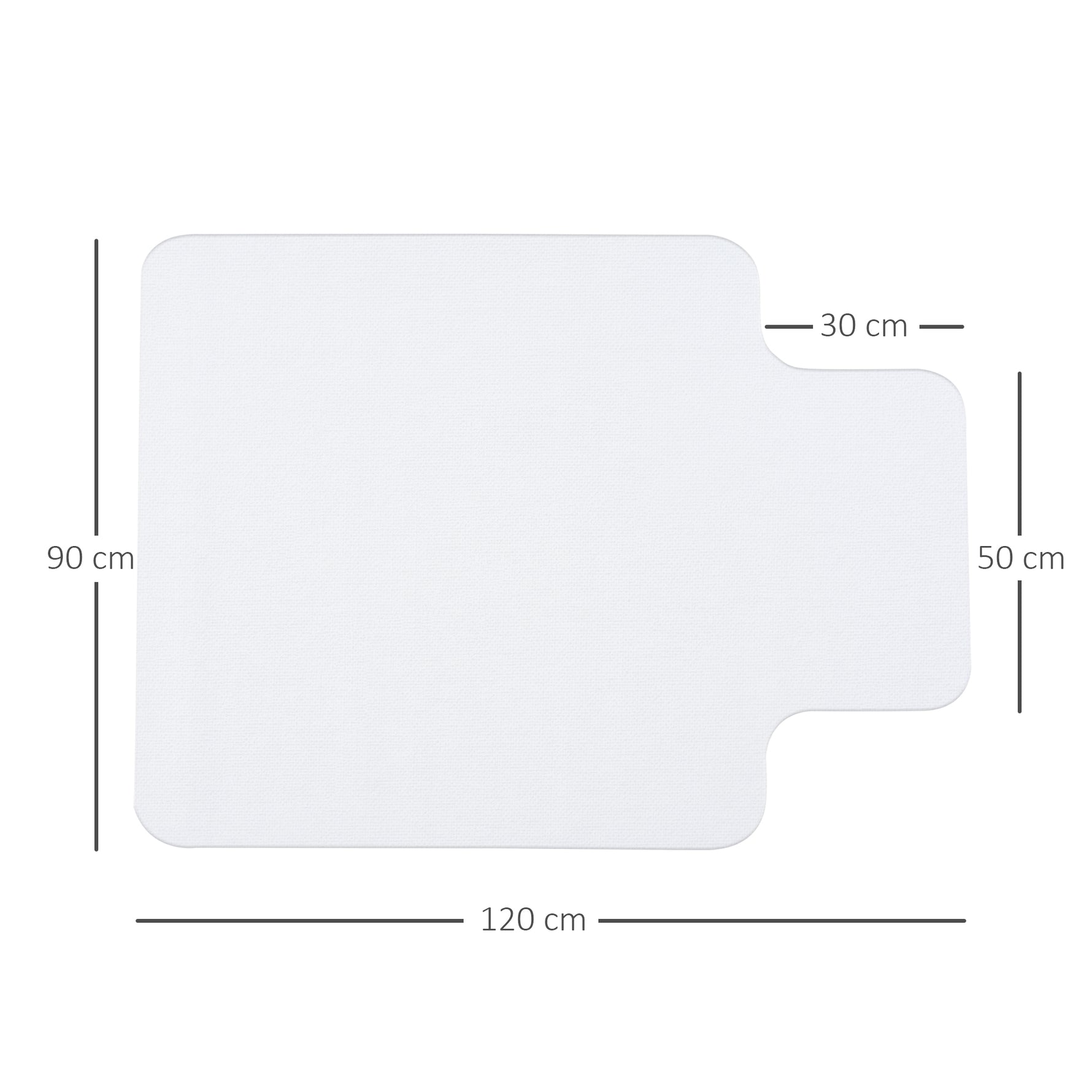 Tapis chaise de bureau 90 x 120 cm antidérapant, tapis de sol bureau résistant aux rayures, transparent