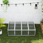 Clapier cage à lapins extérieur intérieur 2 portes supérieures 181L x 100l x 48H cm bois massif gris